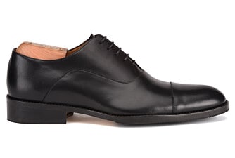 ponerse nervioso pensión Adolescente Zapatos Oxford hombre negro con suela de piel Wayford | Bexley