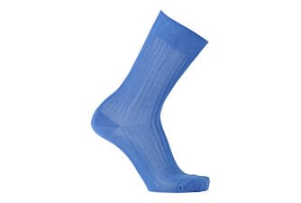 Calcetines azul marino de hilo de Escocia para hombre