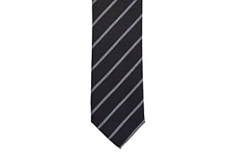 Navy and Sky Blue Striped Silk Tie