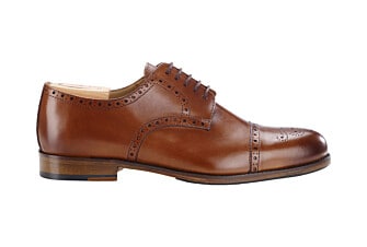 Chocolate Derby Shoes - Leather outsole & rubber pad - BALDERTON PATIN