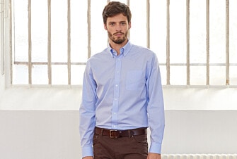 Blue sky Cotton shirt - American collar - TOMMY