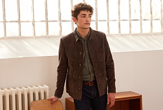 Men's Brown Suede Leather Jacket  - FAUSTIN