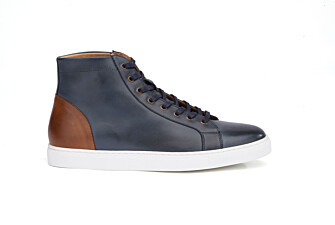 Patina Navy high top trainers - HAWTHORNE