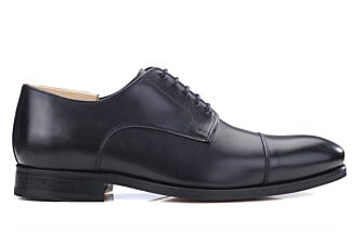 Black Derby Shoes - Leather outsole - GILWELL