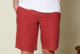 Raspberry linen shorts - BORYS