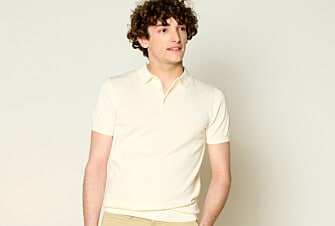 Unbleached men's polo shirt - BRAIDEN