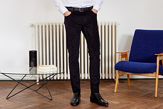 Corduroy Black Men's 5 pocket Trousers  - KARS