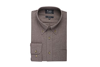 Taupe Flannel shirt - ANDER