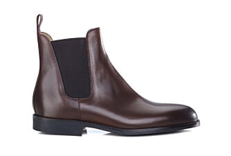 Patina Chocolate Leather Boots - FLAGER GOMME VILLE