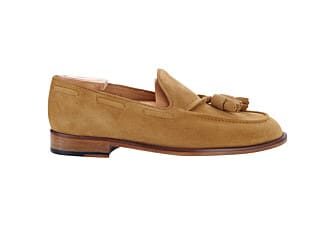 Cognac Suede Men's tassel loafers - PICADILLY