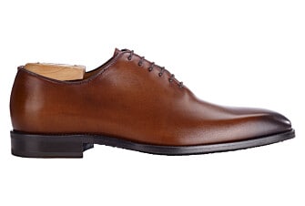 Men's patina Cognac oxford shoes - STANFORD GOMME