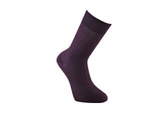 Men's Burgundy Cotton Dress Socks