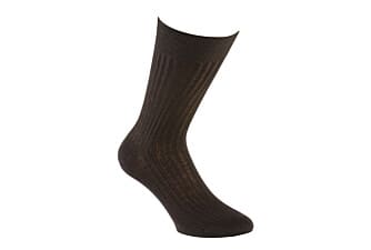 Men's Brown Cotton Dress Socks