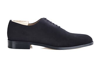 Black suede Oxford shoes - Leather outsole - PETER