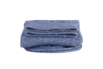 Men's Dark Blue Melange Mercerised Cotton Socks