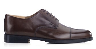Patina Chocolate Derby Shoes - Rubber pad - MAYFAIR CLASSIC PATIN