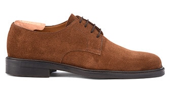 Havana suede Derby Shoes - Rubber outsole - DOVER GOMME CITY