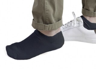 Navy Cotton Low Cut Socks for Men