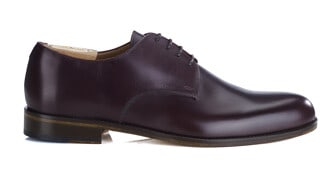 Burgundy Derby Shoes - Leather outsole - DOVER