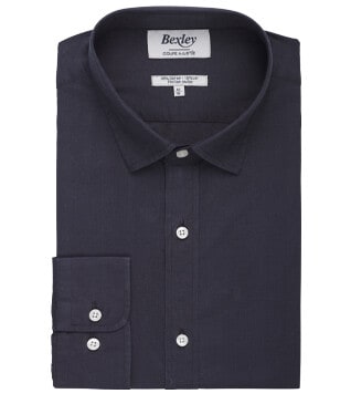 Charcoal cotton linen shirt - SILBERT