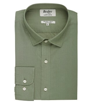Sage Green cotton linen shirt - SILBERT