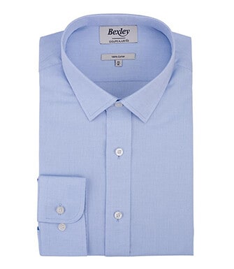 Blue sky plain Oxford shirt - CLAUDION