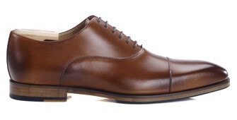 Patina Gold Oxford shoes - Leather outsole & rubber pad - SPEZIA II PATIN