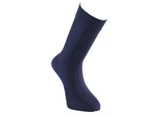 Men's Navy Thick Cotton Socks with herringbone style