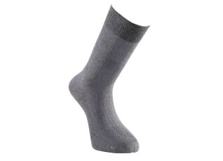 Men's Grey melange Thick Cotton Socks with herringbone style