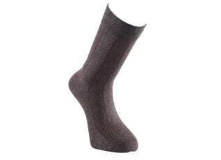 Men's Chocolate melange Thick Cotton Socks with herringbone style