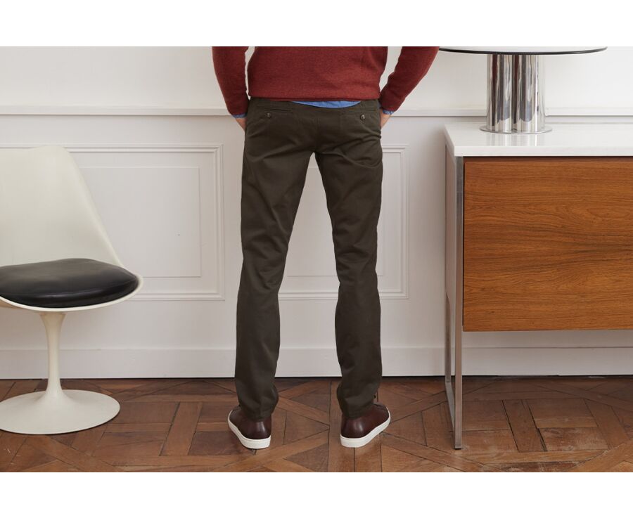 Khaki Chino trousers for men - NIGEL II