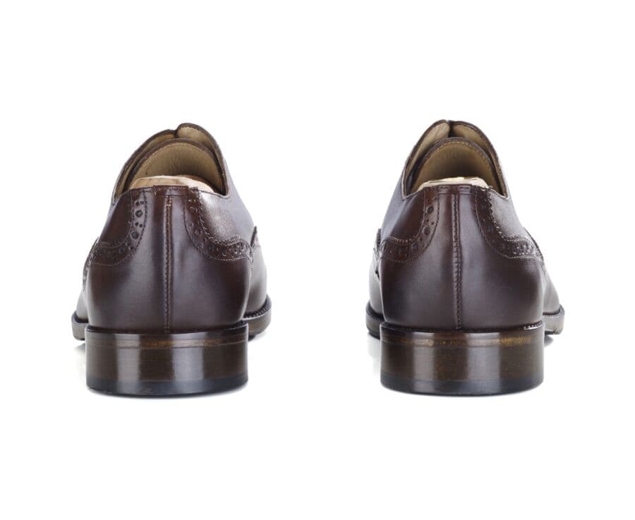 Patina Chocolate Oxford shoes - Rubber pad - HILCOTT PATIN