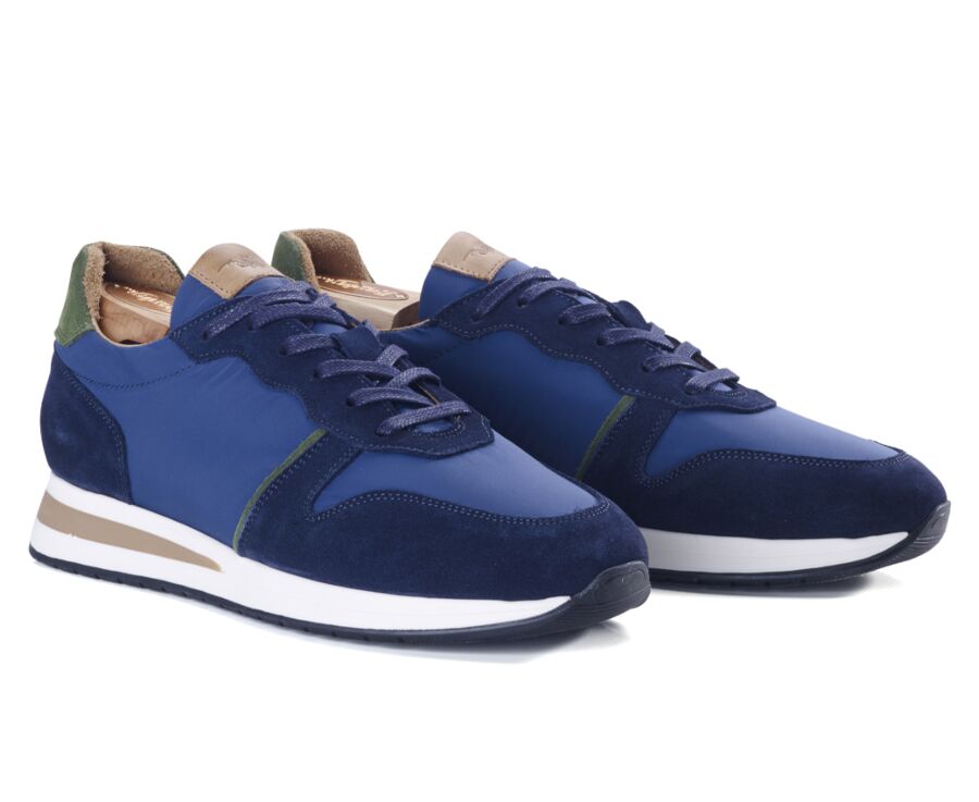 Navy suede and Green Men's Trainers - MURTOA