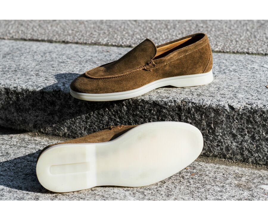 Hazelnut Suede Men's loafers - MANASOTA II