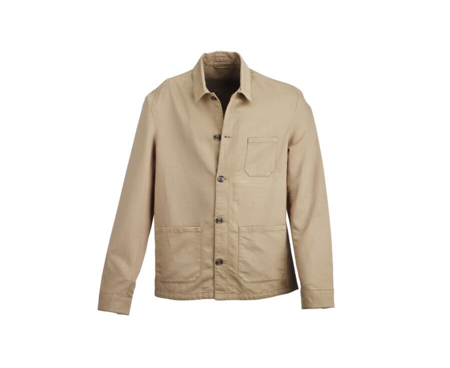 Desert men's cotton/linen painter jacket - FAUSTINIEN