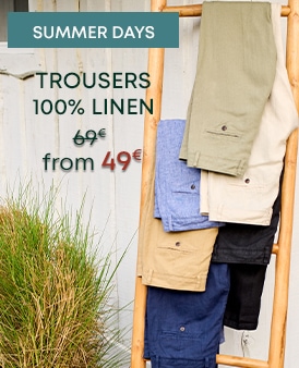 Men's linen trousers summer days