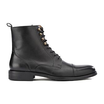 Patina Black lace-up Boots Derby Enfield Ii Gomme City | Bexley