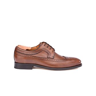 Patina Chestnut Derby Shoes - Leather outsole Turnford | Bexley